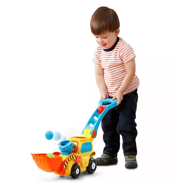 Vtech pop a ball push and pop bulldozer NIB - Picture 3 of 7